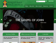 Tablet Screenshot of forestparkbible.org